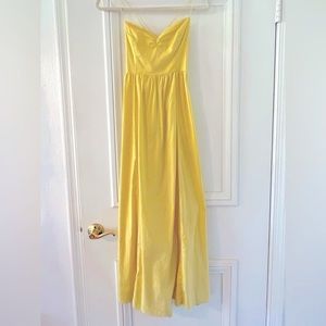 Reformation Canary Yellow Strappy Long Maxi Dress 💛